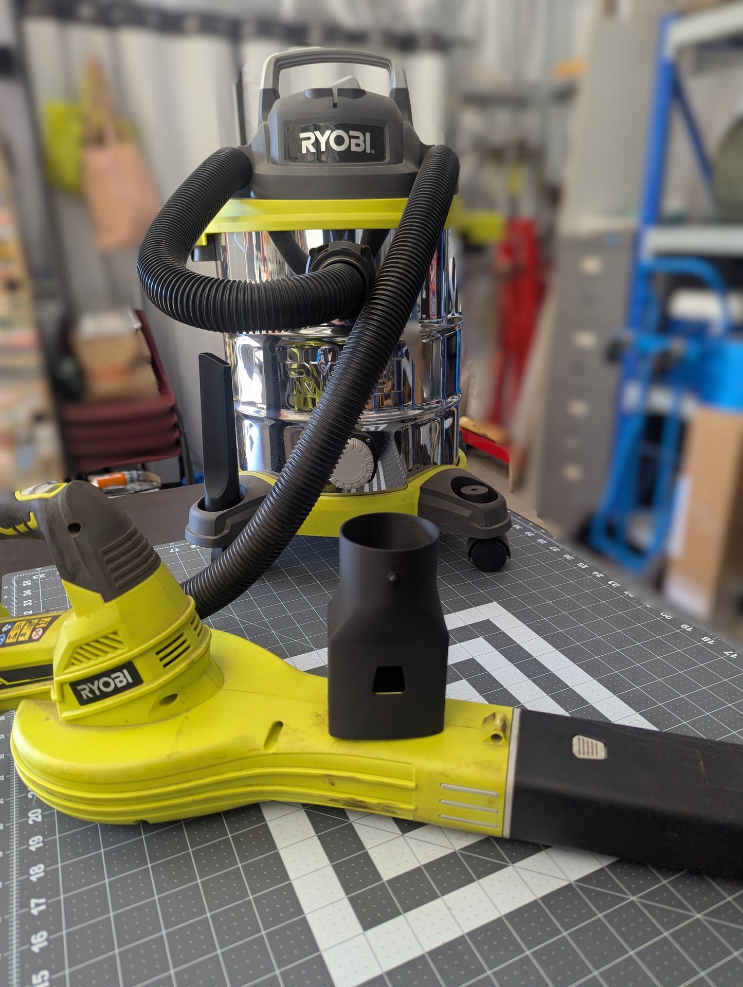 Ryobi Leaf Blower to Workshop Vac Adapter