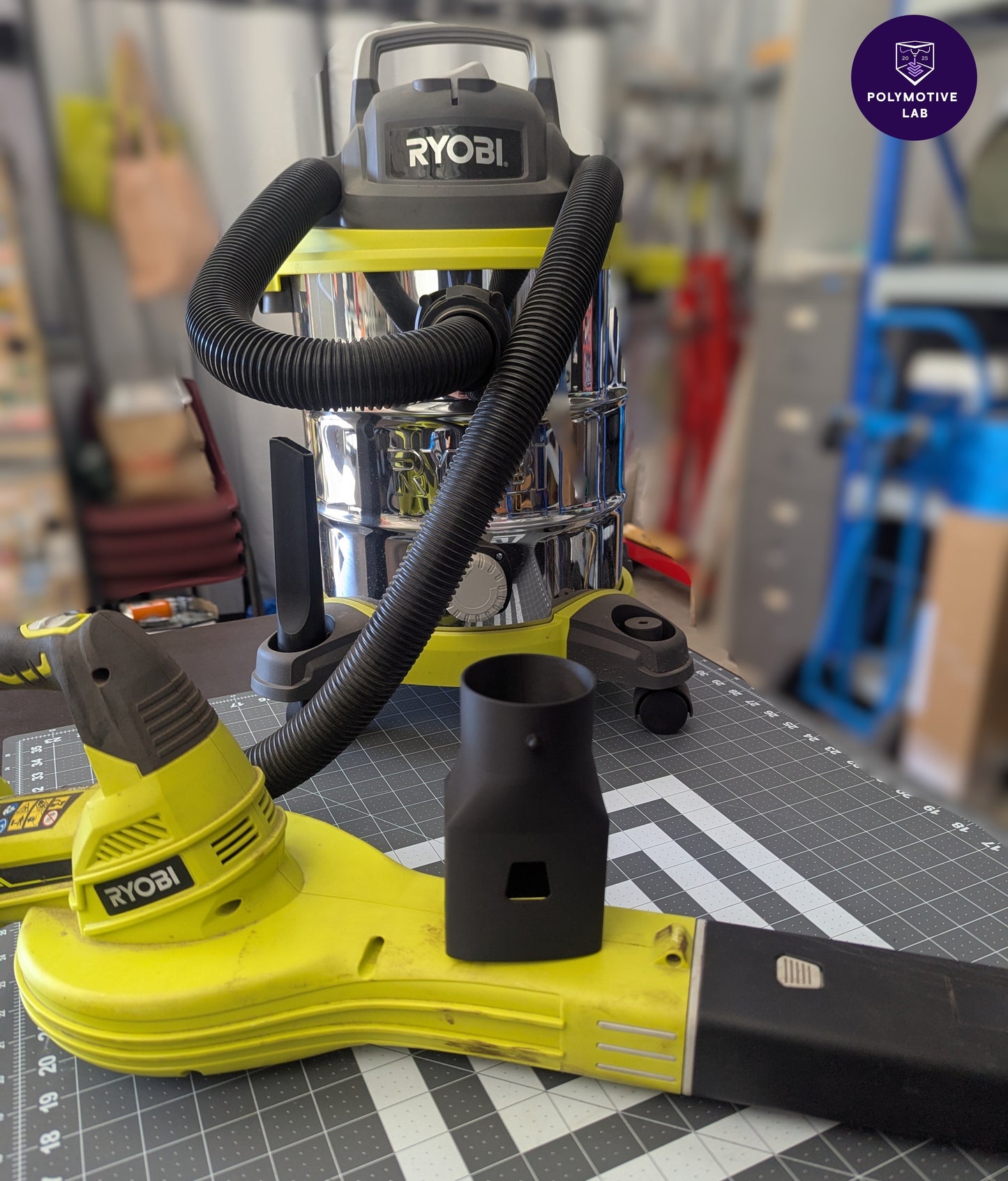 Ryobi Leaf Blower to Workshop Vac Adapter